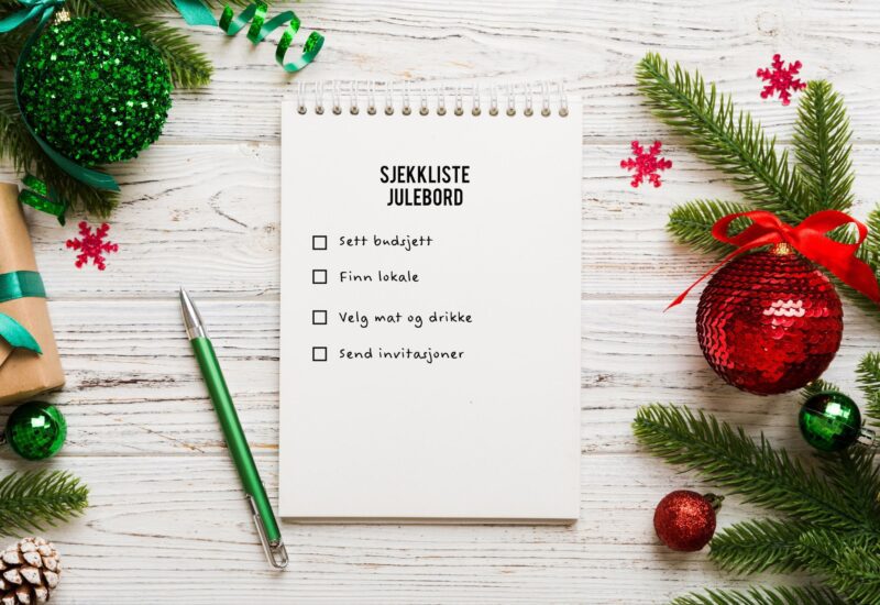 sjekkliste julebord