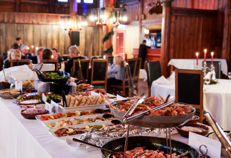 nyttårsbord på sporten frognerseteren