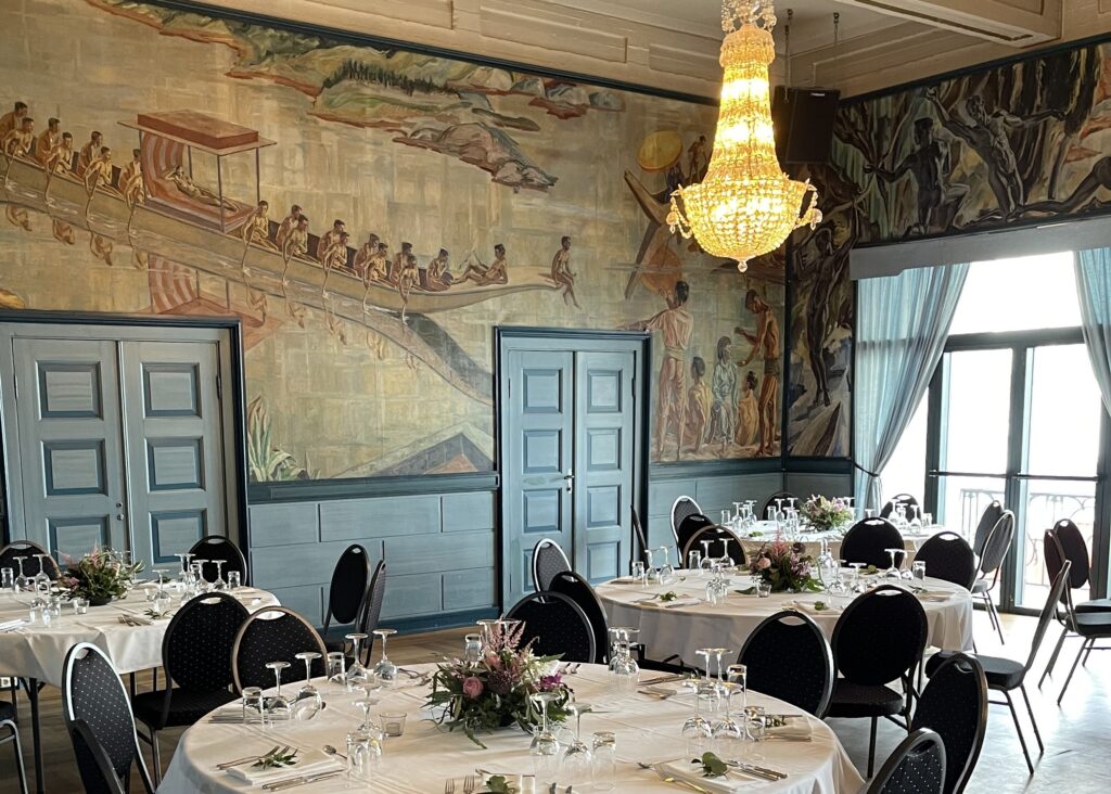 selskap på roklubben selskapslokale på bygdøy