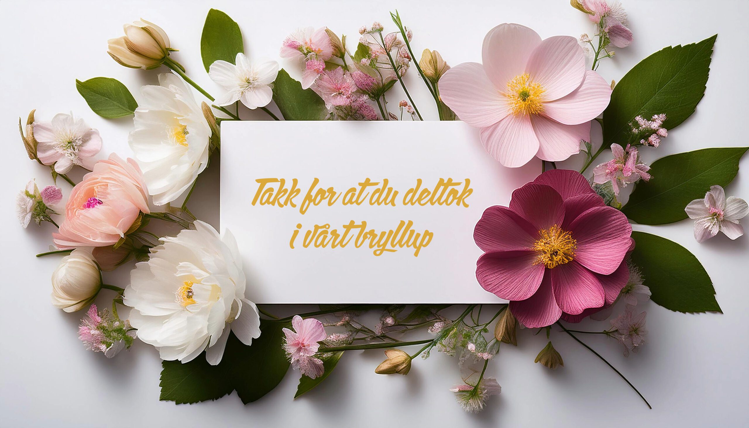 Takkekort bryllup – hvordan gjøre det personlig